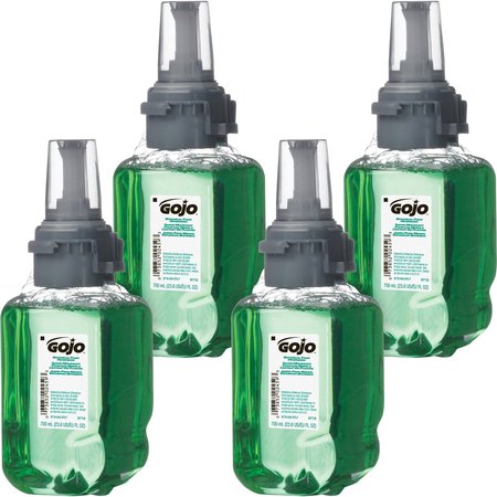 Gojo 23.7 fl oz (700 mL) ADX-7 Dispenser Refill Botanical Foam Soap 4 PK GOJ871604CT